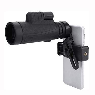 Imagem de Telescópio monocular, zoom de alta potência 10X42 BAK4 Prisma à prova de nevoeiro à prova d'água Homens presentes para observação de pássaros Acampamento e viagens