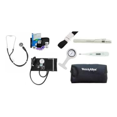 Imagem de Kit Enfermagem Completo P Amed + Medidor Glicose Lite Gtech (PRETO)