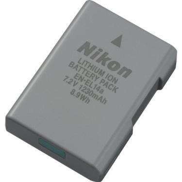 Imagem de Nikon 27126 Pt-El 14A Bateria De Li-Ion Recarregável Cinza Médio
