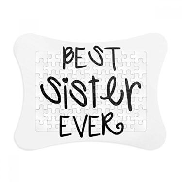 Imagem de Moldura de quebra-cabeça com citações Family Love Bless Best Sister