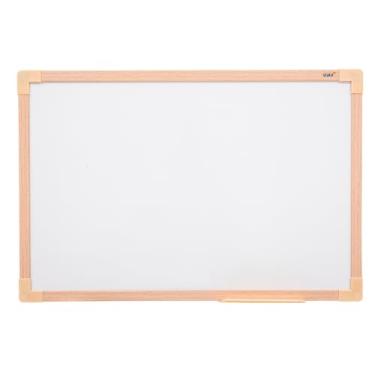 Imagem de Quadro Branco Uv Moldura Mdf Revestido Carvalho Soft STALO, 90x60