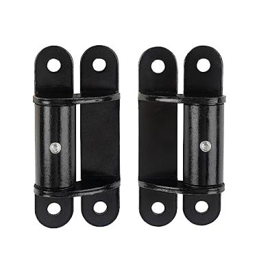 Imagem de Gudwells Parafuso de montagem facial resistente de 17,78 cm na solda nas dobradiças de portão de rolamento de rolo para portões de garagem grandes e pesados de até 499 kg, dobradiça de portão de ferro