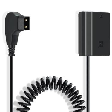 Imagem de Kimaru Cabo de bateria fictícia D-TAP para NP-FZ100 para câmeras Sony A6600, A6700, FX3, FX30, ZV-E1, A7III, A7IV, A7SIII, A7RIII, A7RIV, A7RV, A7C, A7CII, A7CR, A1, A9, A9II.