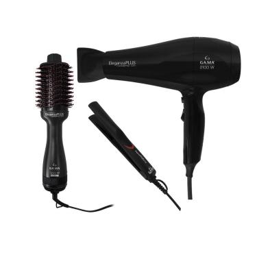 Imagem de Kit Gama Eleganza Plus - Secador 2100W 220V + Escova Eleganza 1300W Bv + Prancha 220ºc Bv