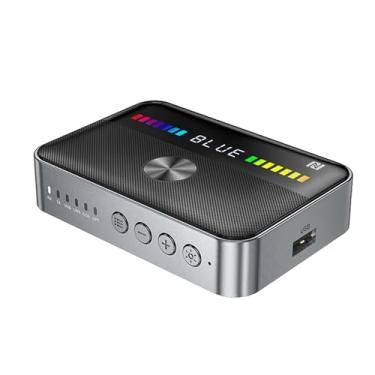 Imagem de UGPLM Transmissor receptor aux adaptador portátil duplo emparelhamento adaptador de áudio óptico aux rca para smartphones pc casa estéreo