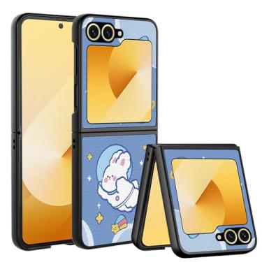 Imagem de Nuouxoco Capa para celular Samsung Galaxy Z Flip 6, meninas, mulheres, anime, design fofo, animação de silicone macio, desenho kawaii, capa legal para Samsung Galaxy Z Flip 6 - Coelho fofo