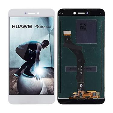 Imagem de SwarKing Substituição compatível com Huawei P8 Lite (branco sem moldura) Display LCD Touch Screen Digitalizador Assembléia com ferramentas de reparo