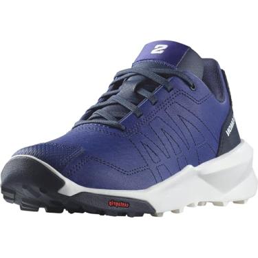 Imagem de Salomon Tênis unissex infantil Patrol Play (criança pequena), Estampa azul/branco/carbono, 1 Little Kid