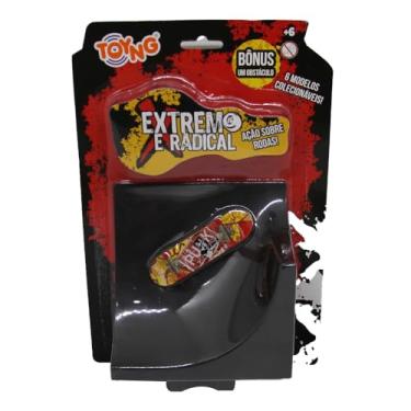 Imagem de Skate de Dedo com Rampa de Manobras, Extremo e Radical - Toyng (Modelo 3)