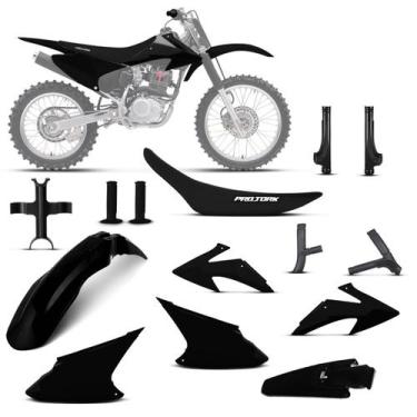 Imagem de Kit Plástico CRF 230F 2008 À 2014 Off Road - PRO TORK, PRETO, Único