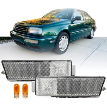 Imagem de USR 93-99 Jetta Bumper Side Marker Light – Par de Lâmpadas Marcadoras Laterais Frontais (Esquerda + Direita) - Compatível com Volkswagen Jetta/VW Golf 1993-1999 e GTI Mark. 3 Todos os