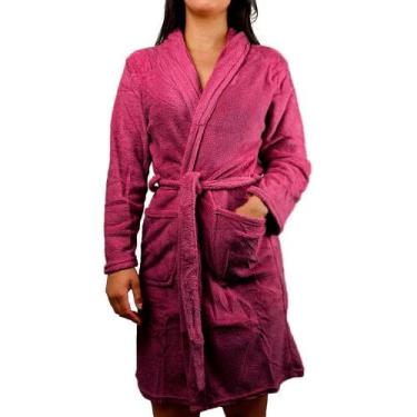 Imagem de Roupão Kimono Felpudo Unisex Microfibra Macio Pós Banho - Camesa, Vinh