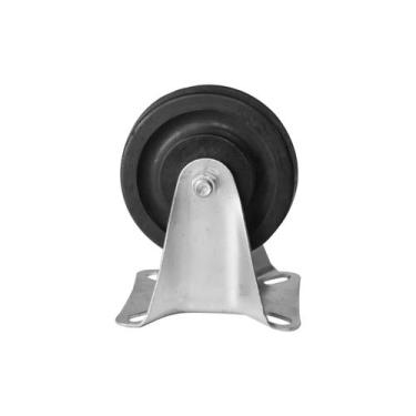 Imagem de Rodízio 414 Borracha com Placa Fixa Sem Trava para 80Kg - Schioppa