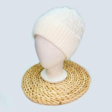 Imagem de Touca Feminina De Inverno Gorro De Trança Confortável De Lã Ideal Para