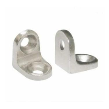 Imagem de 400 Mini Cantoneira 13x13 Cadeirinha Em Aço 2 Furos Cr - comercialoliv