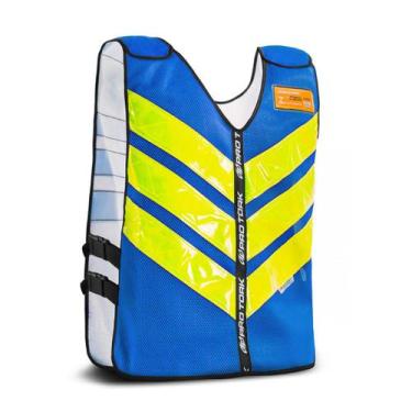 Imagem de Colete Refletivo Moto Boy Mototáxi Inmetro Transito Obras - Pro Tork, 