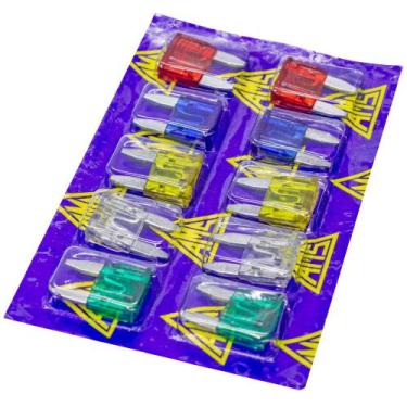 Imagem de Kit Fusível Lâmina Mini 10 a 30A - AMS17221
