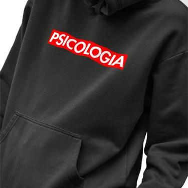 Imagem de Blusa Moletom Masculino Estampado Suprem Psicologia em Algodão Fio 30.
