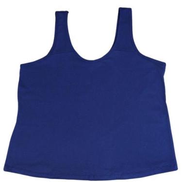 Imagem de Regata de Pijama Mega Plus Size (LISA) G5 ao G10 - Turbulencia, Azul m