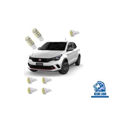 Imagem de Kit Lâmpadas Led Pingo Torpedo Fiat Argo Super Branca - Blue lion