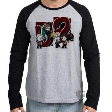 Imagem de Camiseta Manga Longa blusa U2 Desenho - Empório Dutra, G  adulto