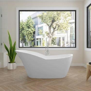 Imagem de Banheira Luxo Freestanding Imersão Roma Branco 1,7m PEX