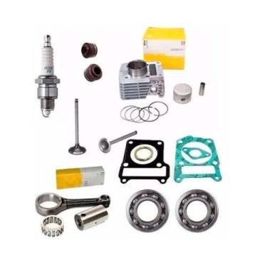 Imagem de Kit Motor Ybr Xtz Factor Pistao Rolamento Biela Vela Junta - METAL LEV