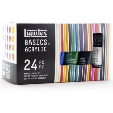 Imagem de  Estojo Tinta Acrílica Liquitex Basics 22ml 24 Cores