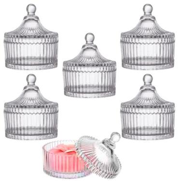 Imagem de Bomboniere Potiche De Vidro 12,5cm Multiuso Baleiro 6 Peças - Lyor