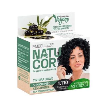 Imagem de Mini Kit Prático Suave Natucor 1.110 Preto Intenso Profundo - Embellez