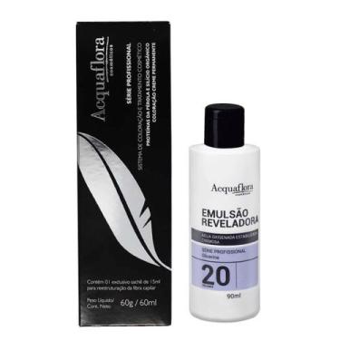 Imagem de Coloração Creme Permanente 3.0 Castanho Escuro 60g + Ox 20v. - Acquafl