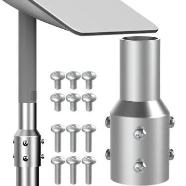 Imagem de Adaptador de tubo Starlink, projetado para prato Starlink de segunda geração, adaptador de tubo de junta redutora de mastro de 5 cm, adequado para mastro de TV e mastro de satélite