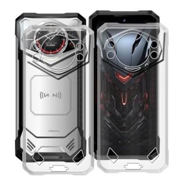 Imagem de KJYFOANI Capa para Doogee S200, capa protetora transparente de silicone macio TPU (poliuretano termoplástico) à prova de choque, capa traseira ultrafina para Doogee S200 (6,7 polegadas) - [2 peças]