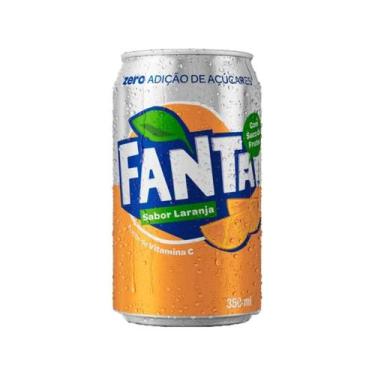 Imagem de Pack Refrigerante ZERO Lata 350ml kit C/ 6 und Fanta Uva, Fanta Laranj