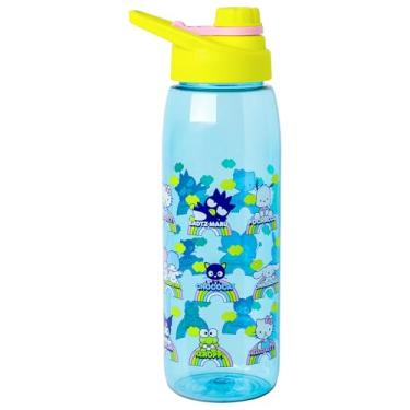 Imagem de Silver Buffalo Garrafa de água Sanrio Hello Kitty and Friends Rainbow Cloud 793 g com tampa rosqueada