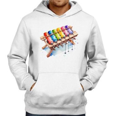 Imagem de Moletom Xilofone - Foca na Moda, Branco, P