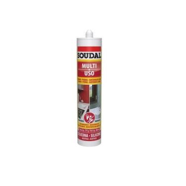 Imagem de Silicone acético multi uso 270g - soudal - acsol, PRETO