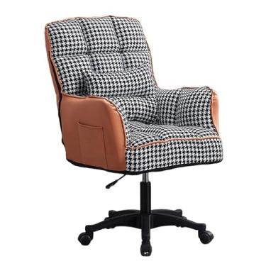 Imagem de Cadeira de escritório simples com encosto alto 360 cadeiras de mesa giratórias com rodas, cadeira de escritório ergonômica ajustável em altura