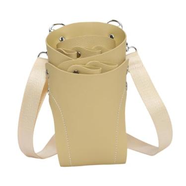 Imagem de Zialofi Hair Stylist Bolsa de barbeiro da cintura Bolsa de cabeleireiro de cabeleireiro bolso de tesoura para tesoura para estilista Hairstylist Salon, Amarelo
