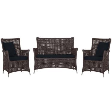 Imagem de  Jogo Sofá e 2 Poltronas de Área Igapó Alumínio