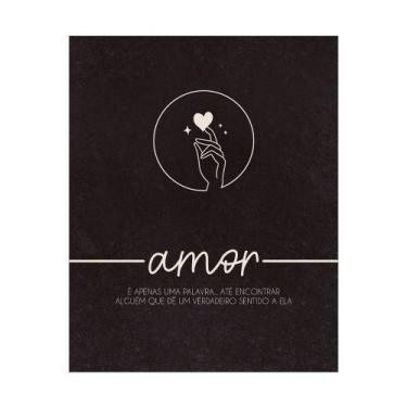 Imagem de Placa Decorativa Decoração Frase Amor 20x25 - Estúdio Amora
