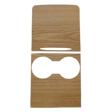 Imagem de Adesivo de painel de controle central de grão de madeira para Tesla Model 3/Y 2021-2024 Não serve para o modelo 3 Highland 2024) acessórios para console central peças interiores (grão horizontal)