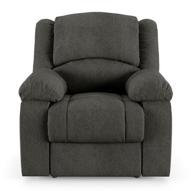 Imagem de Poltrona Do Papai Reclinável Sala De Cinema Barcelona Touch Usb Linho Chumbo