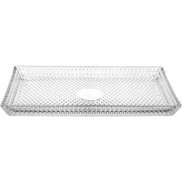 Imagem de Prato Para Servir Retangular Home&co Vidro 3x33x18cm Transparente