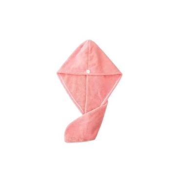 Imagem de Toalha Para Cabelo Secagem Touca Mágica Turbante Anti-Frizz Pós Banho 
