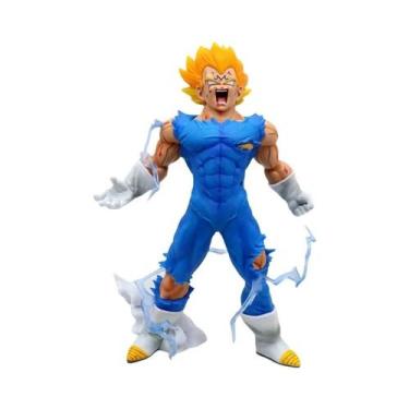 Imagem de 27cm Dragon Ball Z Majin Vegeta Super Saiyan Action Figure Estátua De 