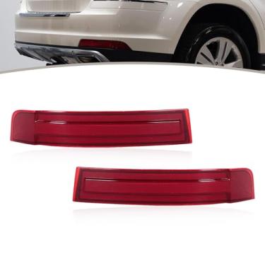 Imagem de JESYMBX Para Mercedes Benz X164 GL320 GL450 GL550 2007 2008 2009 Lâmpada de advertência do para-choque traseiro Lente vermelha refletora 1648201174 1648201274