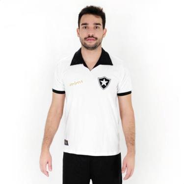 Imagem de Camiseta de Time RetrôMania Botafogo Nilton Santos Branco - Masculino 