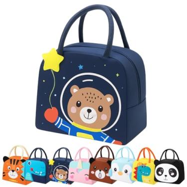 Imagem de Lancheira Térmica Infantil Bolsa térmica Infantil Fitness Viagem Passeio Praia Menina Menino Impermeável Escolar Marmita Com Alça (URSOASTRO)