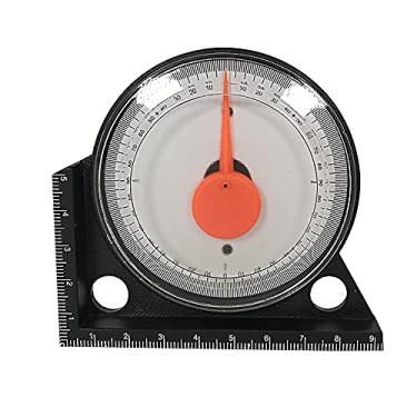 Imagem de Toolso Mini Ferramenta De Medição De Inclinômetro Transferidor Medidor De Nível De Inclinação Localizador De Ângulo Ângulo De Inclinação Do Clinômetro 85,5Mmx85,5Mmx14Mm Preto